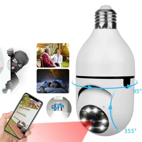 Camera Ip Giratória 360° 1080p Externa Prova Zoom Dágua Noturna