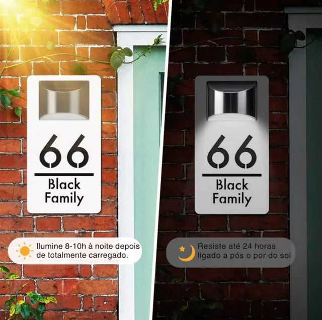 Placa Residencial e Comercial Personalizada com Energia Solar!
